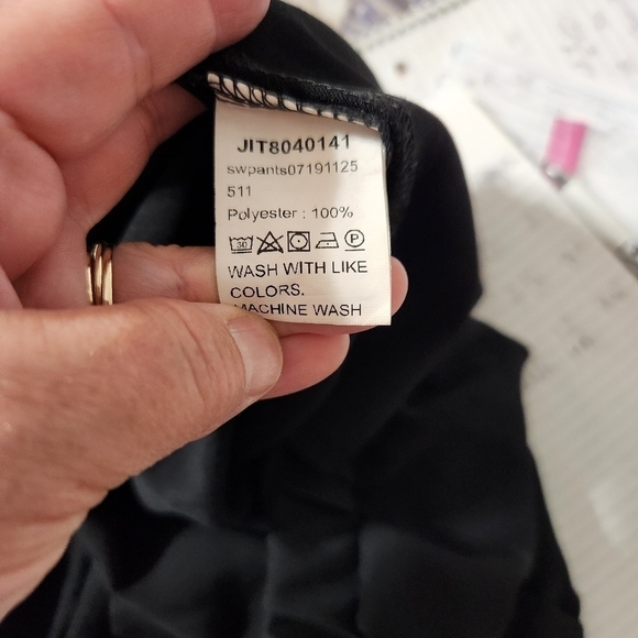 Shein Black Pants Wide Leg, sz S - Picture 6 of 7